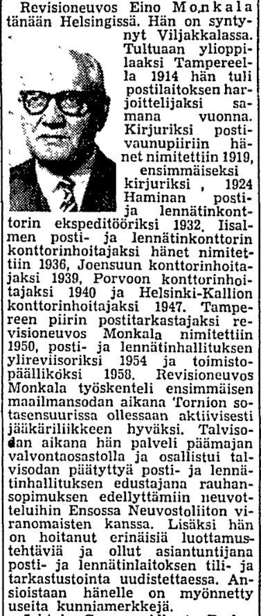 Monkala 75v HS 24.12.1962